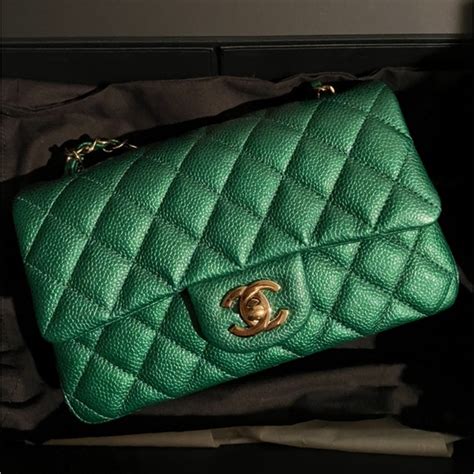 chanel emerald green 18s|brown Chanel bag.